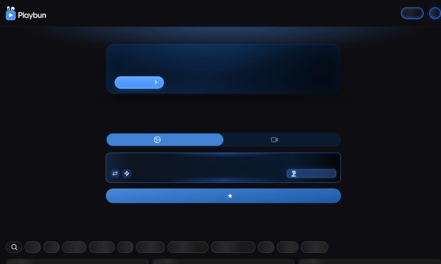 PlayBun homepage preview