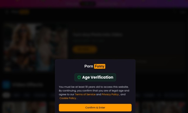 PornFunny homepage preview