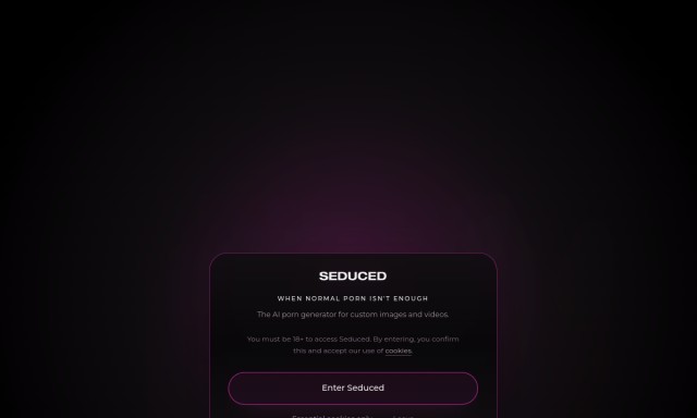 Seduced homepage preview