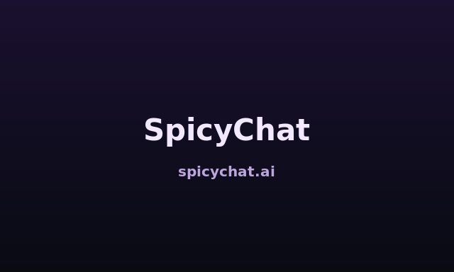 SpicyChat homepage preview