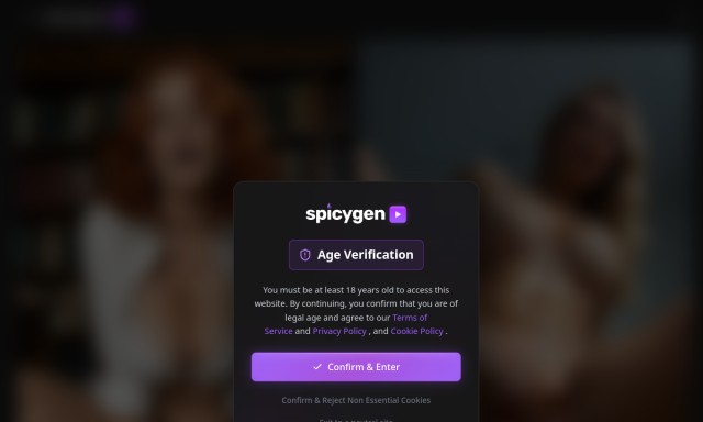 SpicyGen homepage preview
